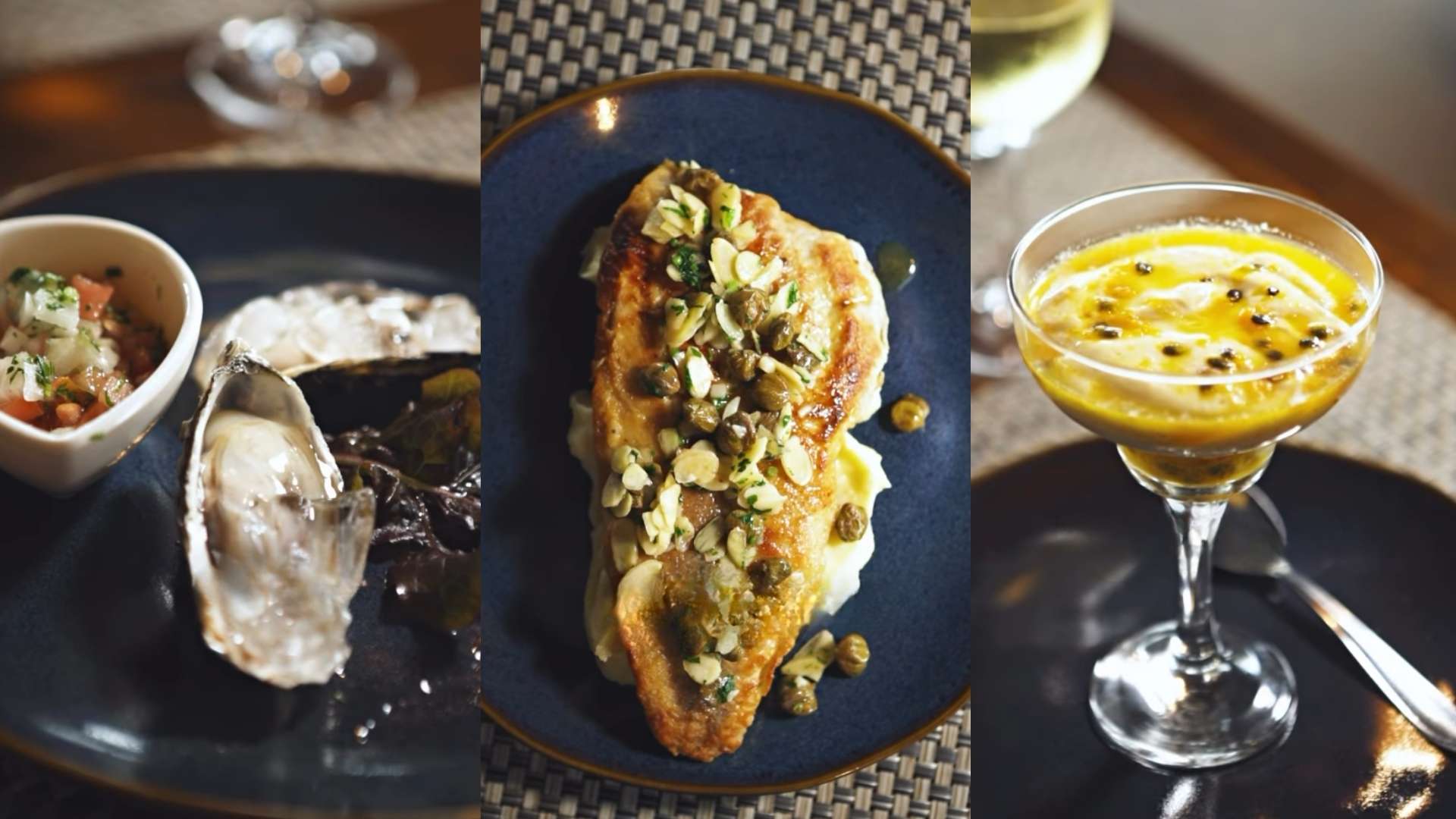 Bokerão Dupera serve ostras nativas e truta ao molho de amêndoas no Sabores de Itajaí, na Beira Rio