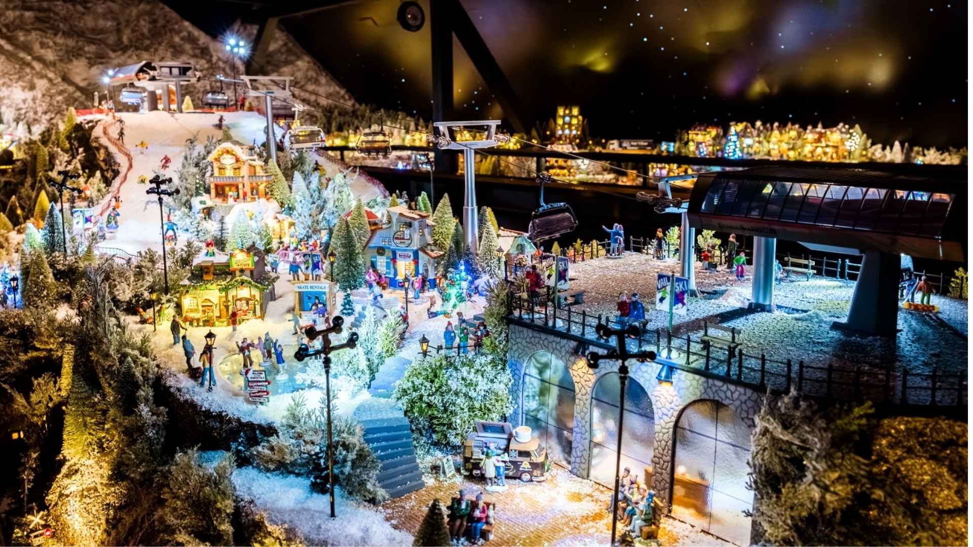 Cidade em miniatura de 235m² com 1.600 mini-habitantes na Estação Alles Park, em Pomerode