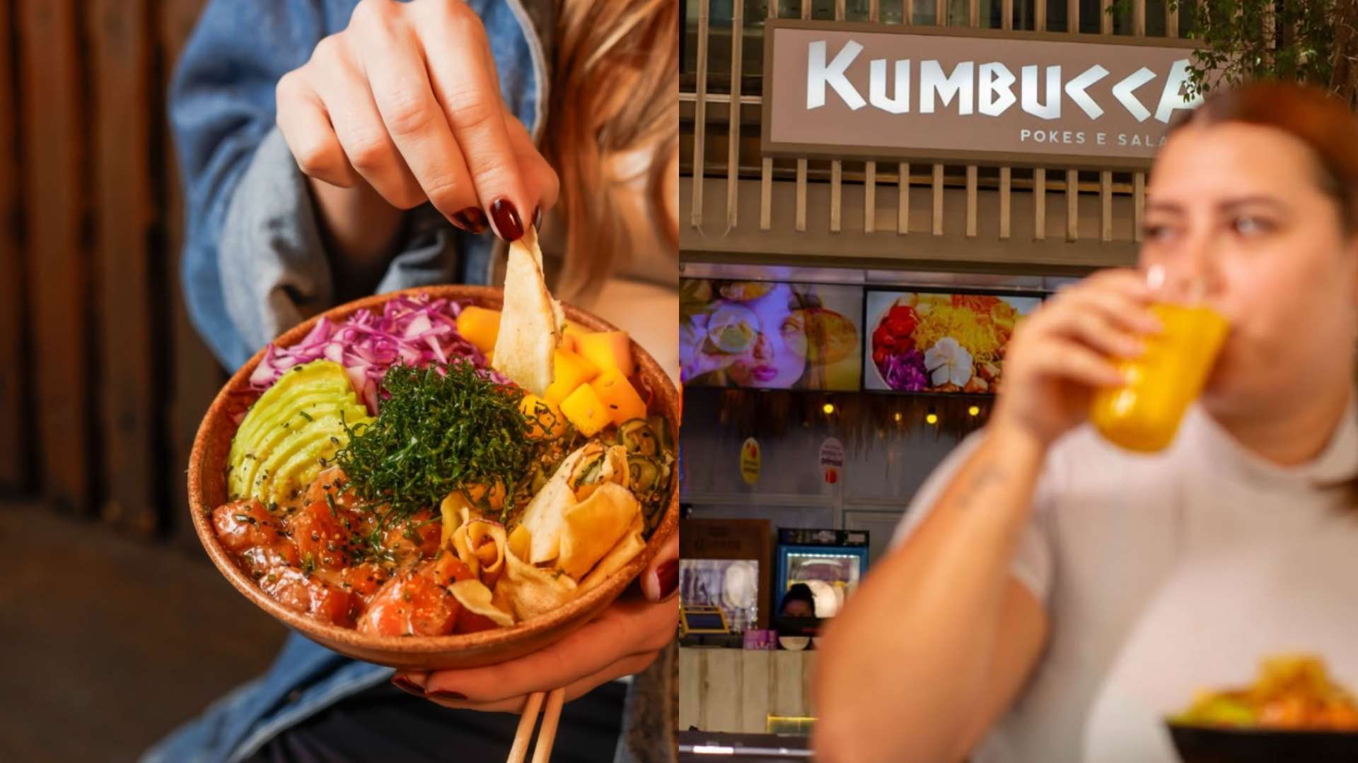 Kumbucca combina peixe fresco e cozinha havaiana em poke bowls no PZ Ecomall