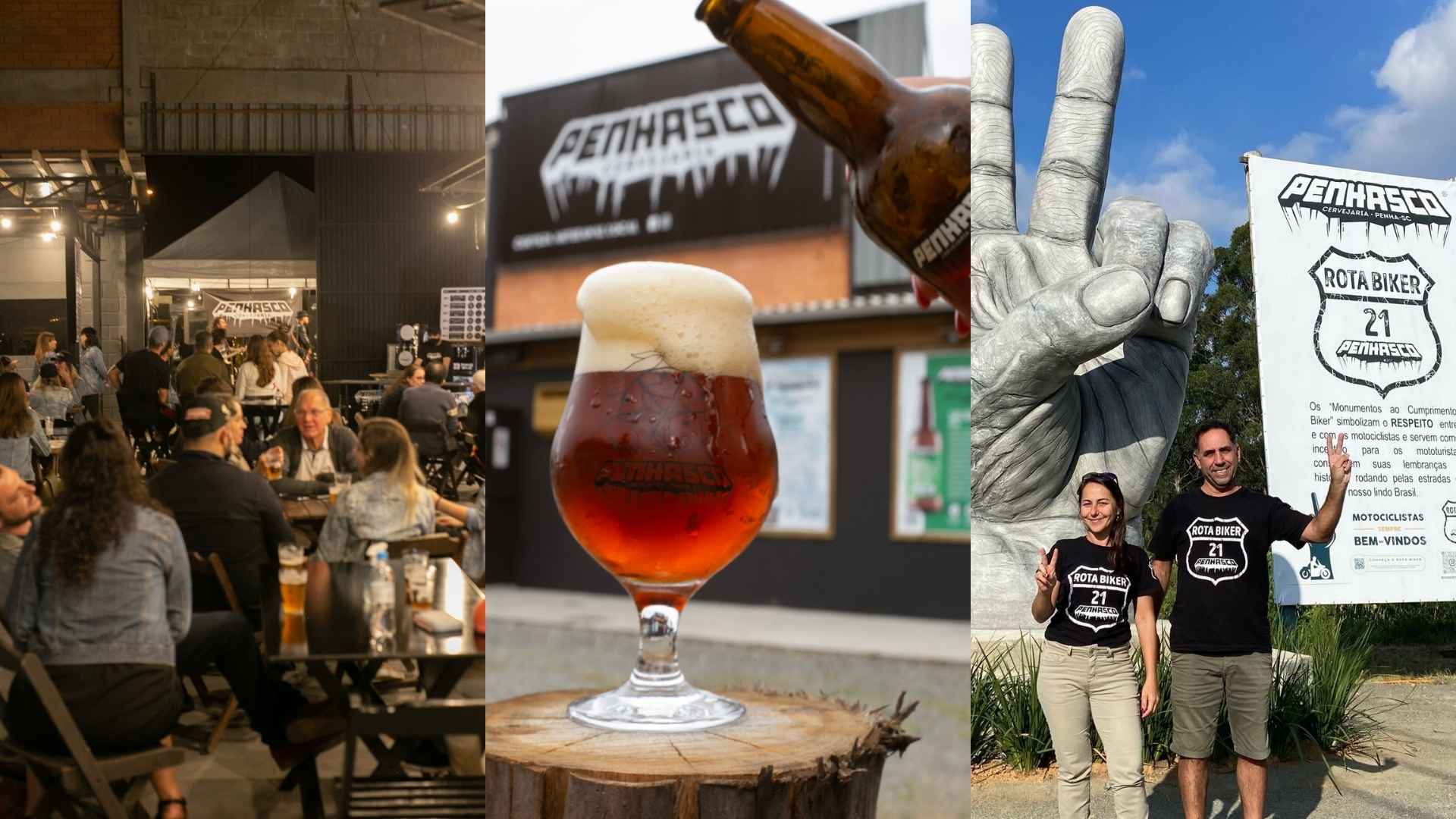 Penhasco junta chope de fábrica e ponto de encontro biker na estrada do Beto Carrero