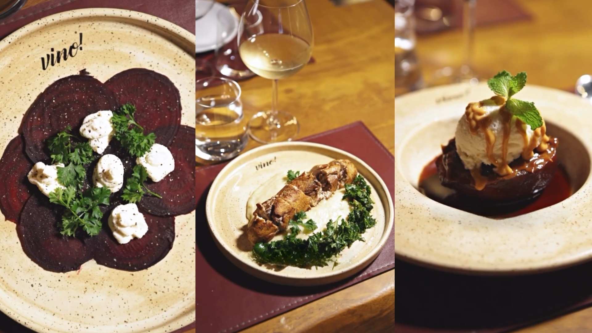 Vino! harmoniza ballotine de frango e peras ao vinho no Sabores de Itajaí, na Beira Rio